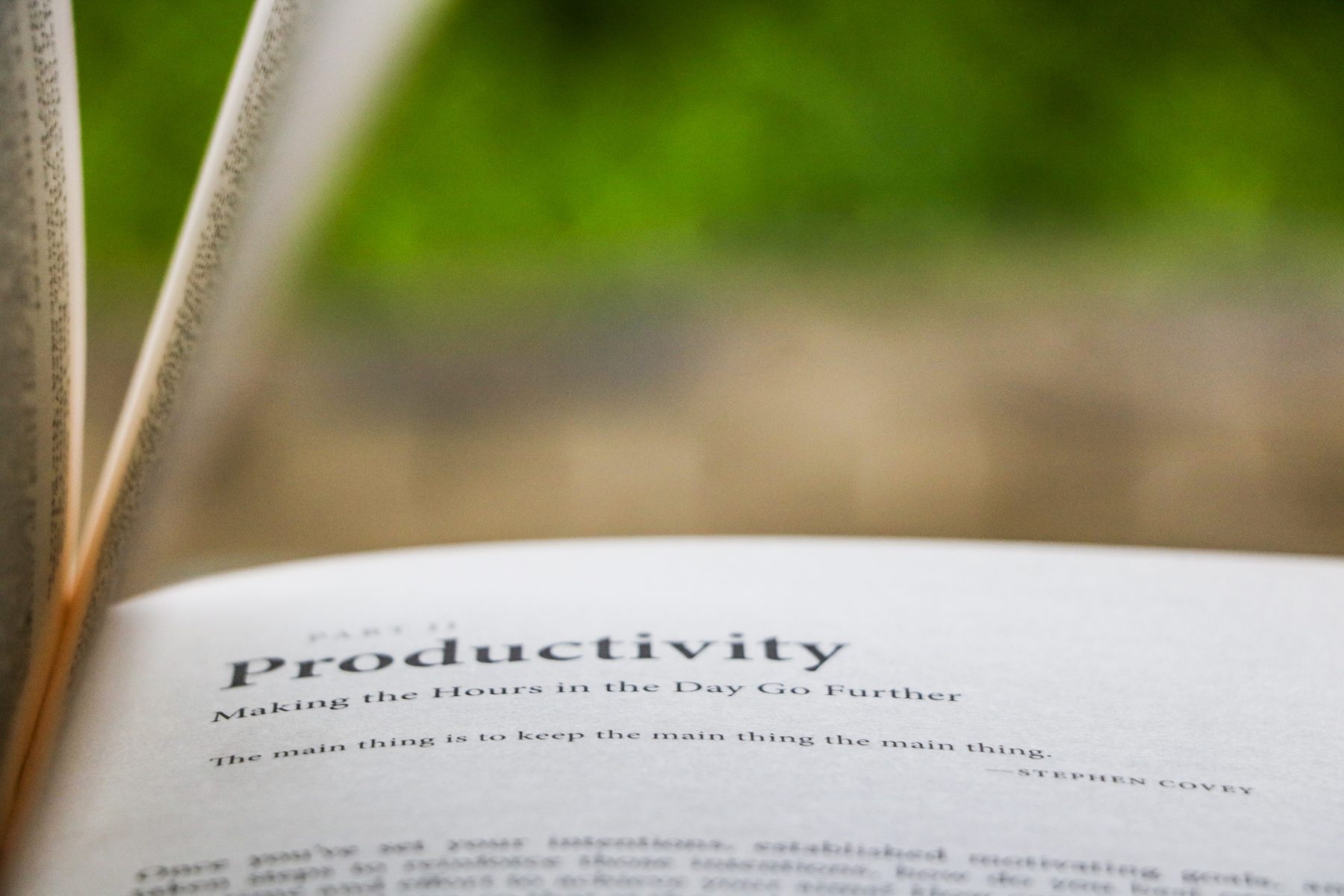 Book with Productivity in the title