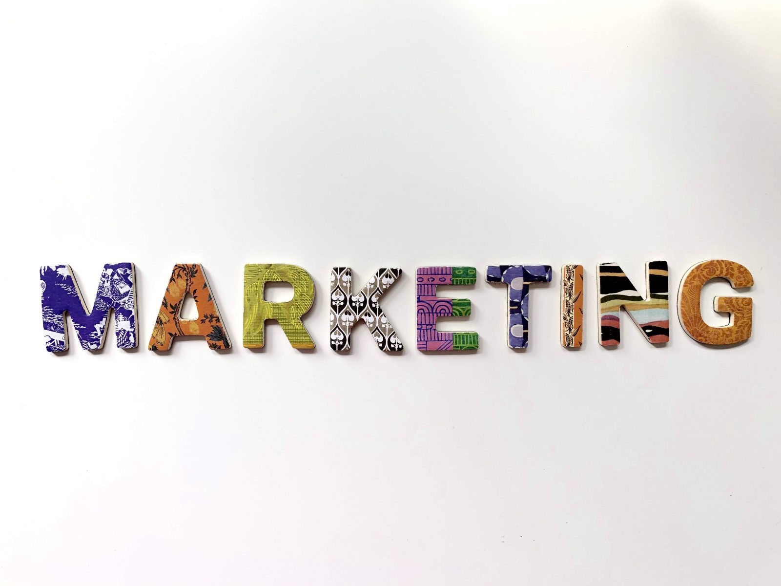 The word MARKETING