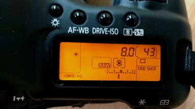 Exposure Compensation Dial on camera