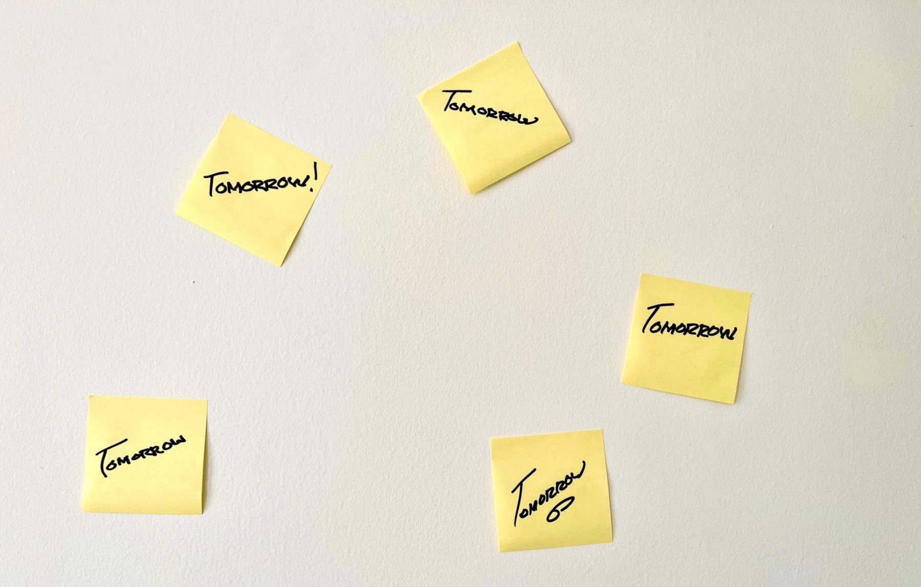 Stickers that say TOMORROW