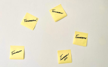 Stickers that say TOMORROW