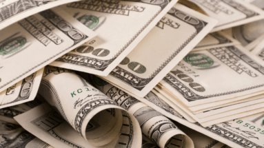 Irregular income prevents you from having piles of money as seen in this photograph.