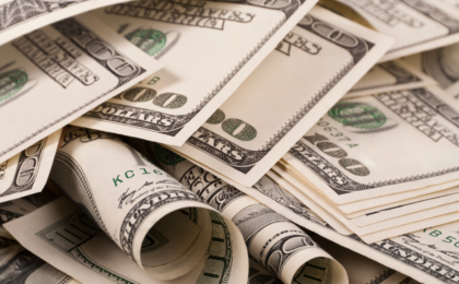 Irregular income prevents you from having piles of money as seen in this photograph.
