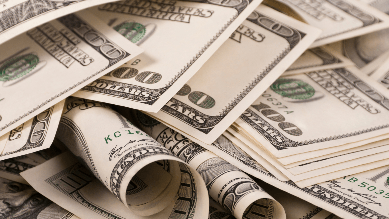 Irregular income prevents you from having piles of money as seen in this photograph.